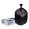 Boardwalk 38 in. x 58 in. 60 gal. 1.5 mil Reprocessed Resin Perforated Roll Can Liners - Black (100/Carton)